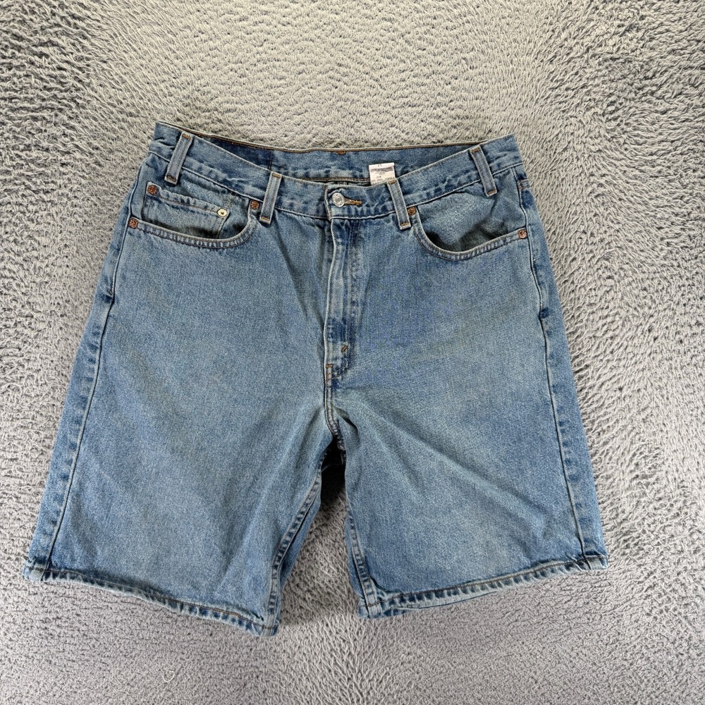 Vintage Levi's‎ 550 Orange Tab Shorts Mens 34 Blue Cotton Denim Bermuda Relaxed